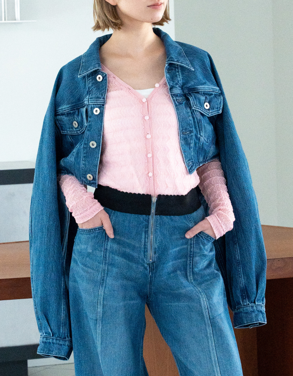 Organic Cotton Denim Short Jacket – FERN OST GALERIE