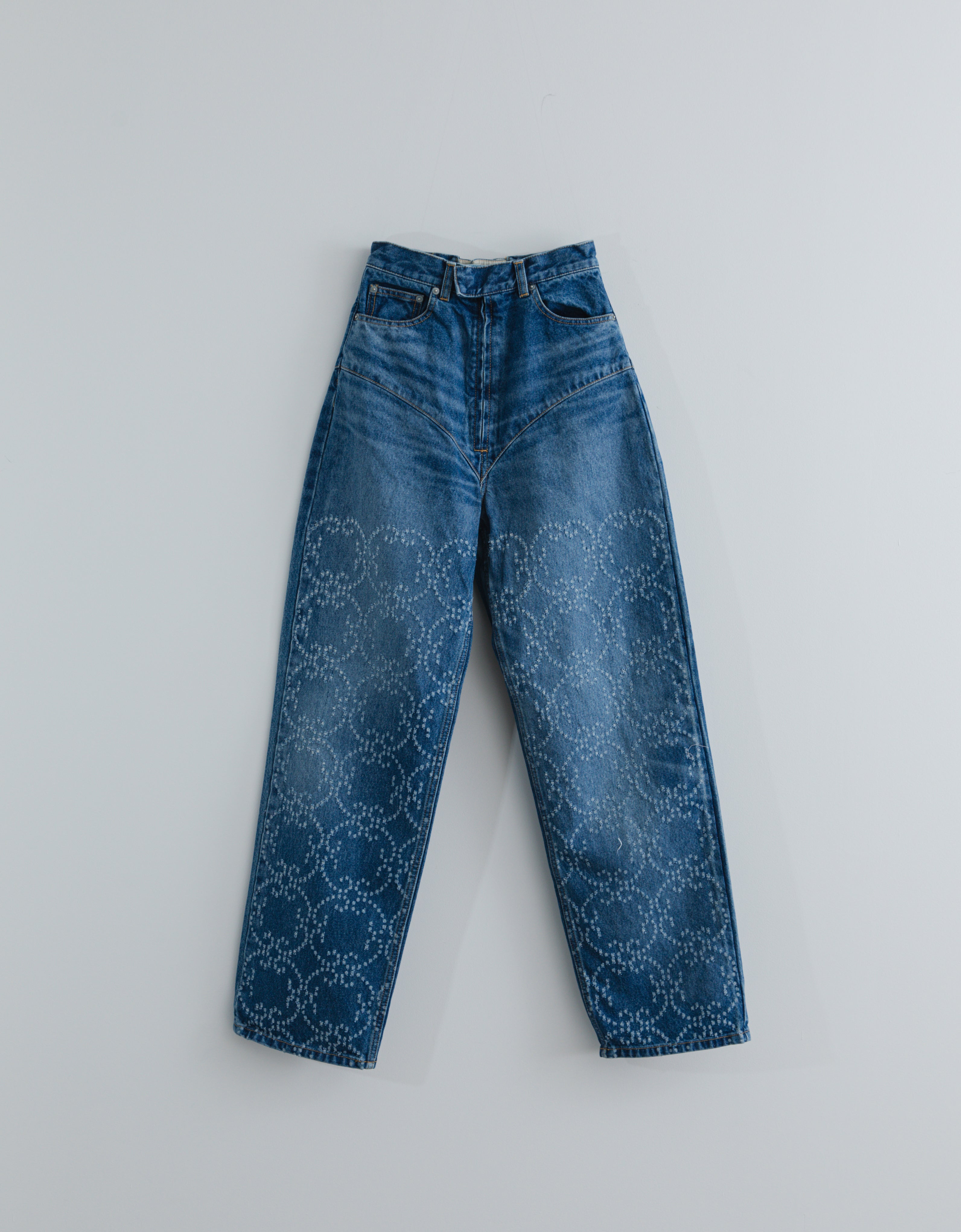 Laser-Cut Wide Jeans – FERN OST GALERIE