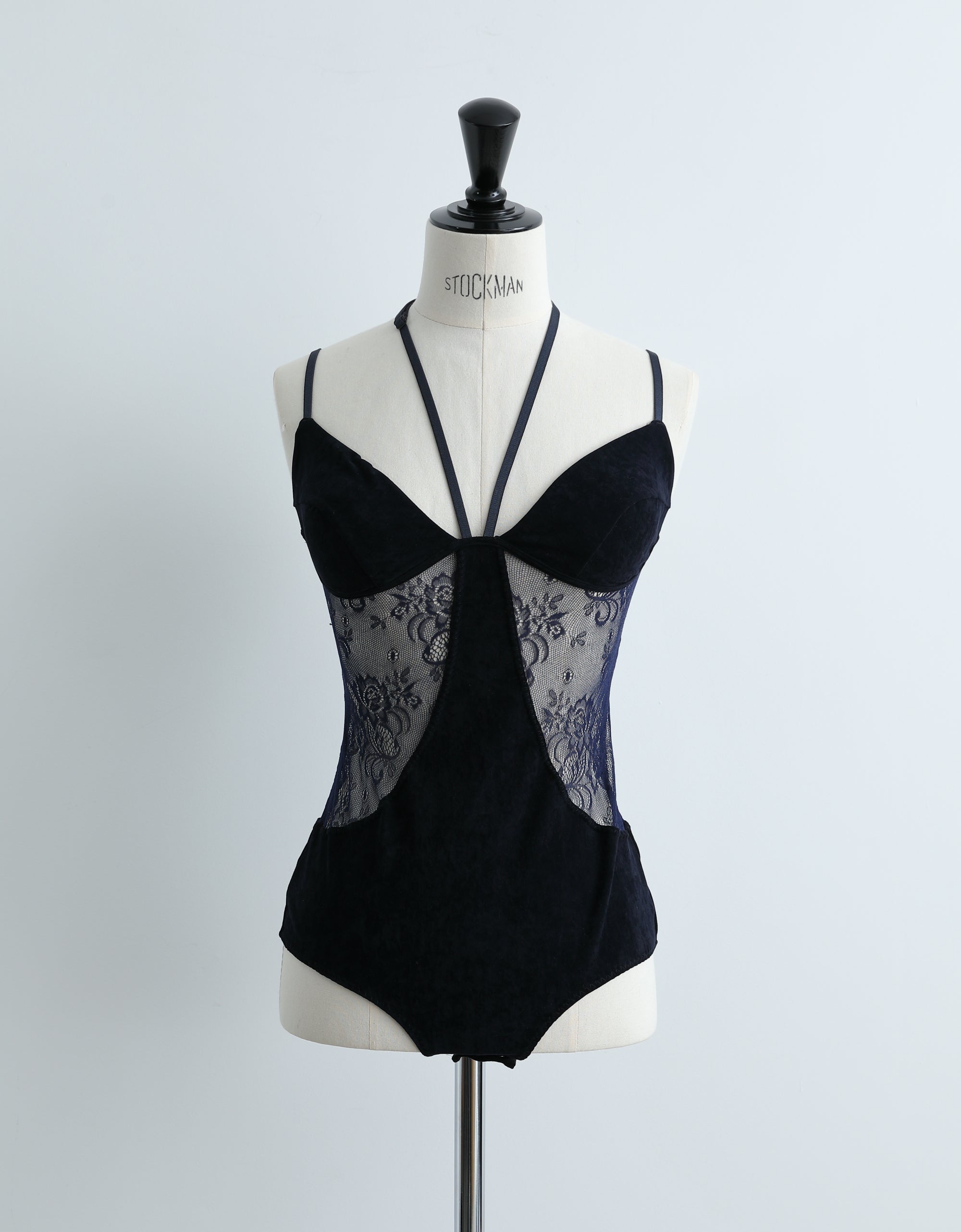 Sheer Paneled Velour Bodysuit – FERN OST GALERIE