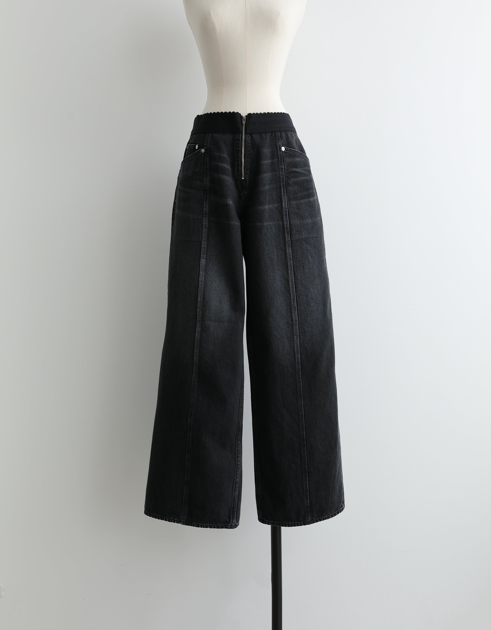 【FETICO】organic cotton high-weist jeans 25SS】FETICO フェティコ /ORGANIC COTTON DENIM WIDE-LEG JEANS