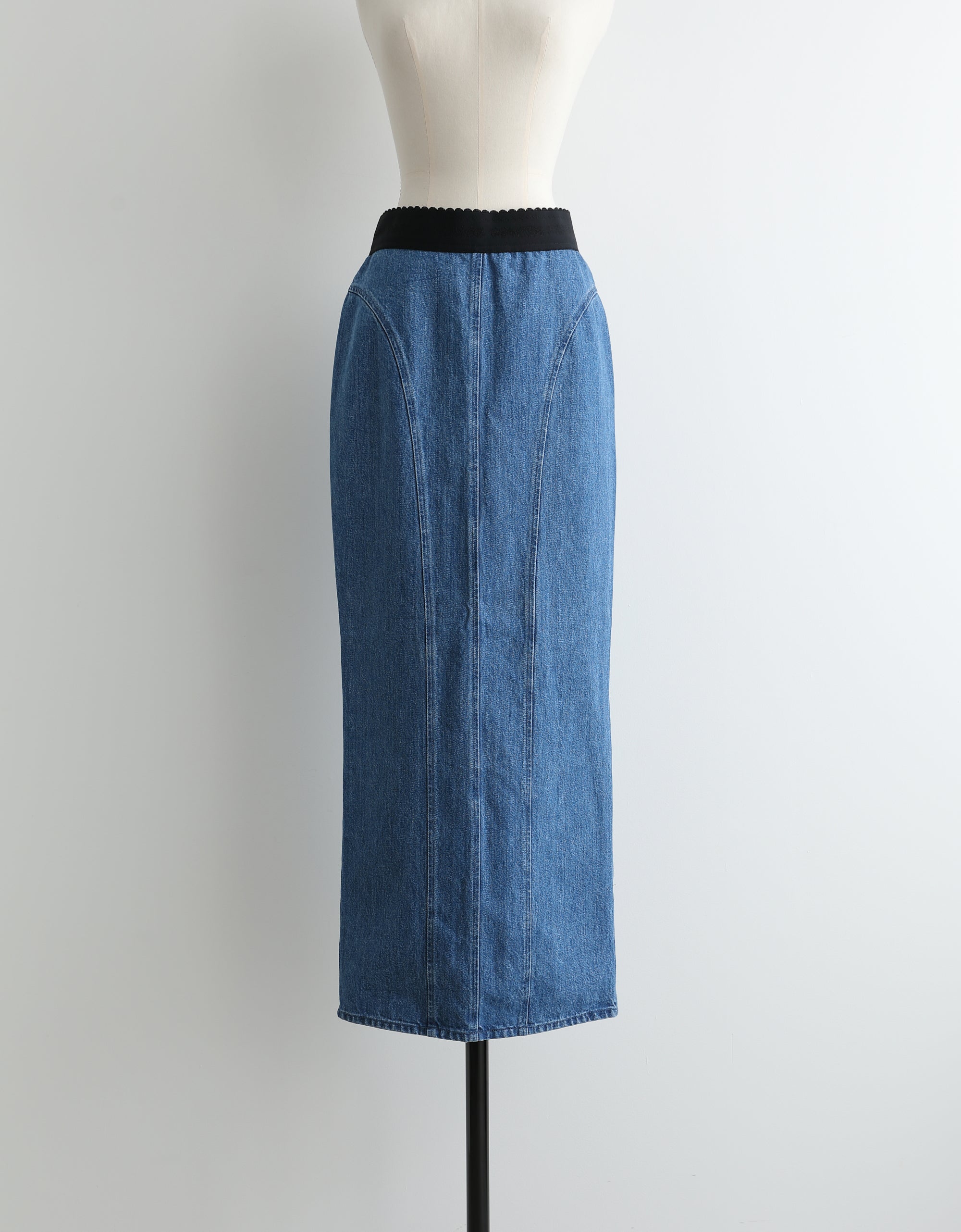Organic Cotton Denim Long Skirt – FERN OST GALERIE