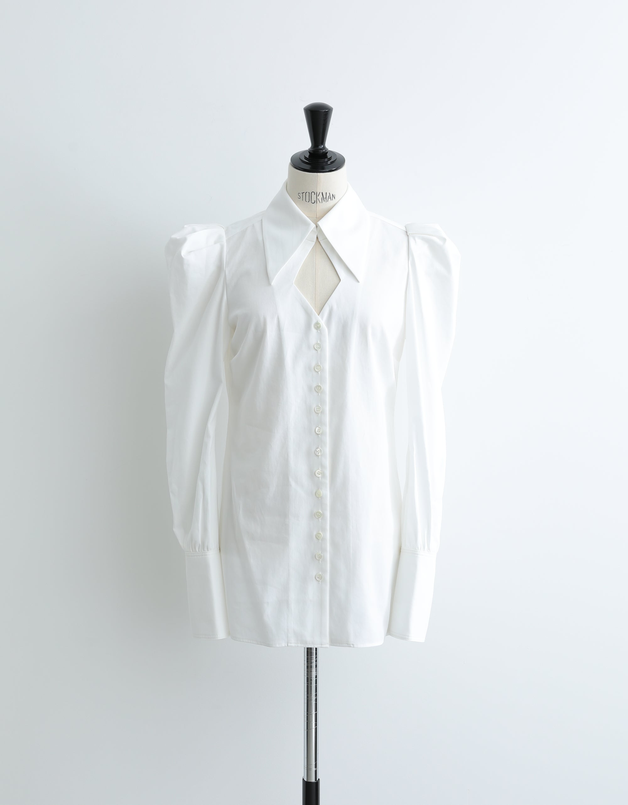 Puff-Sleeved Cotton Satin Shirt – FERN OST GALERIE