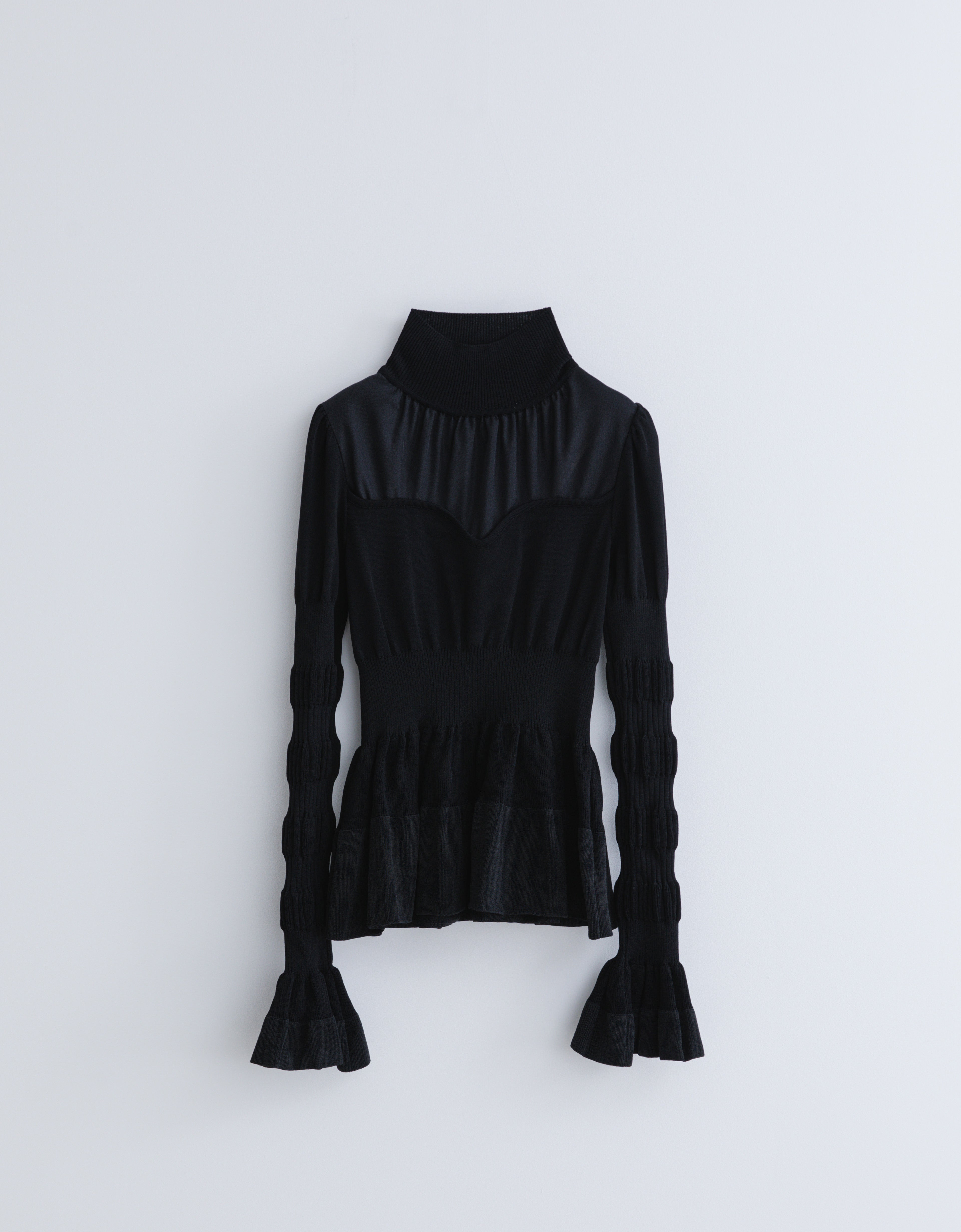 Stripe Knit Peplum Sweater – FERN OST GALERIE