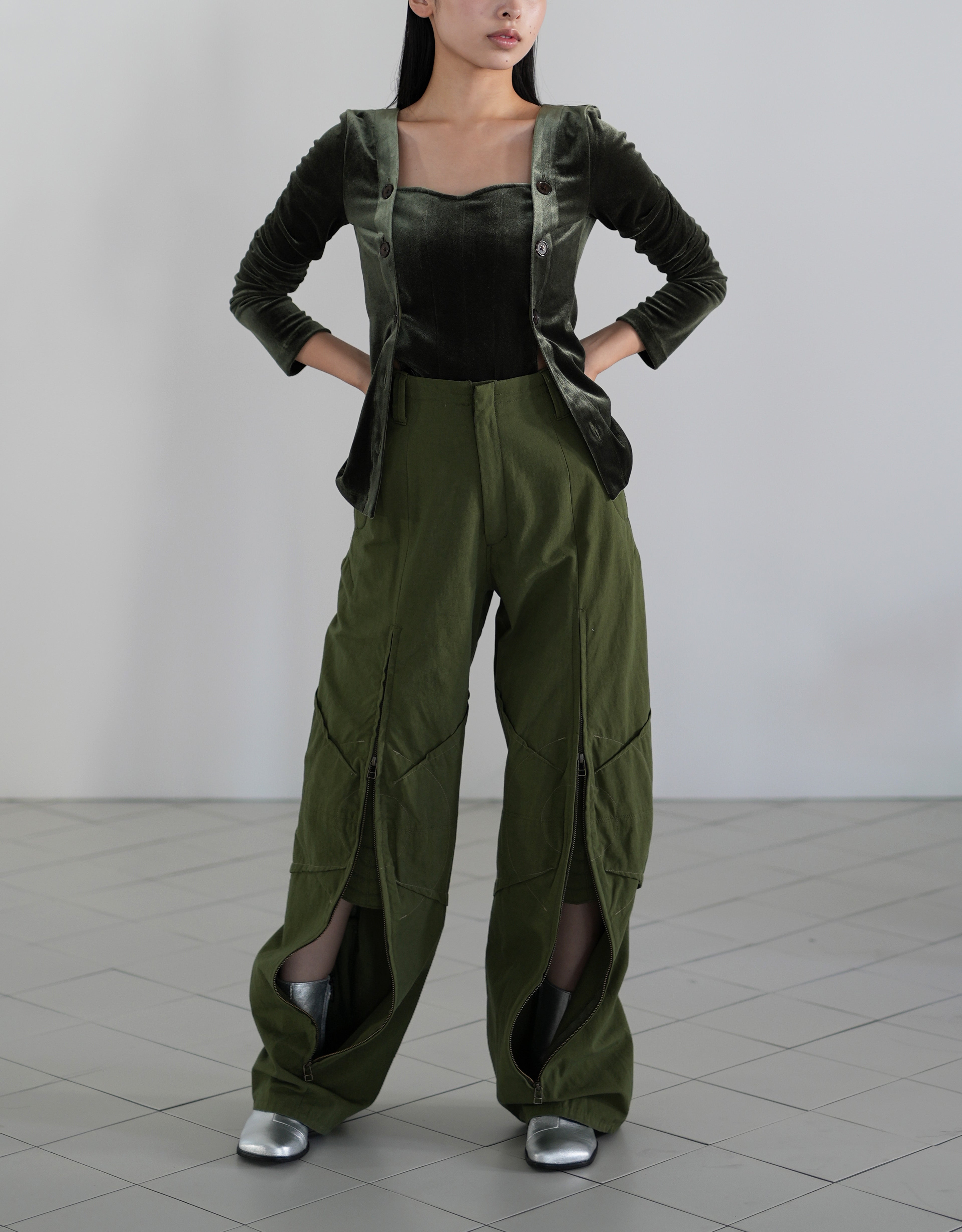 Stomacher Velour Top – FERN OST GALERIE